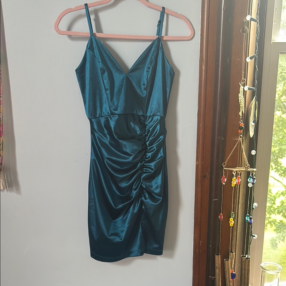 Emerald Sundae Teal Mini Dress